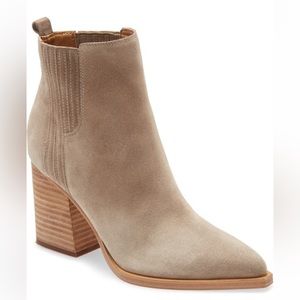 Marc Fisher Oshay Suede Pointed Ankle Boots